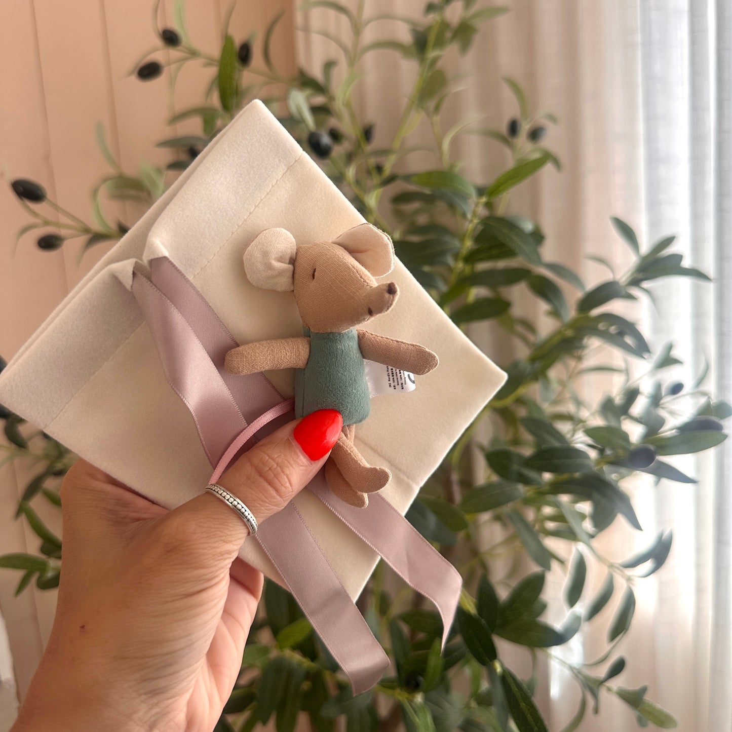 Green Plush Mouse