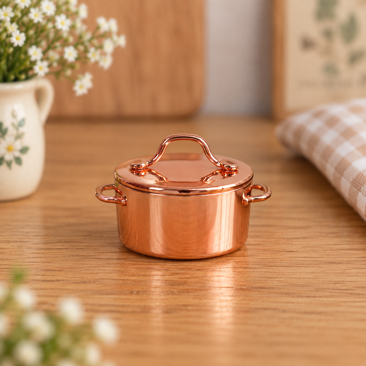 Miniature Metal Cooking Pot with Lid