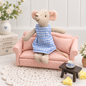 Matilda Mouse Wearing Blue Gingham Dress