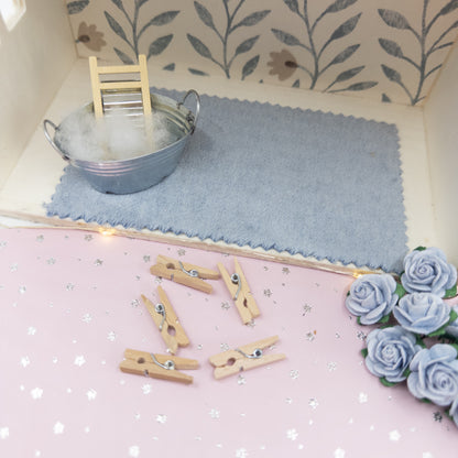 Miniature Wooden Pegs & Twine Set