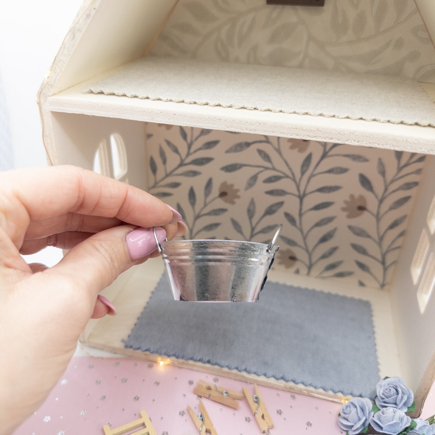 Miniature Laundry Washing Set