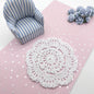 Hand Crocheted Miniature Rug - White