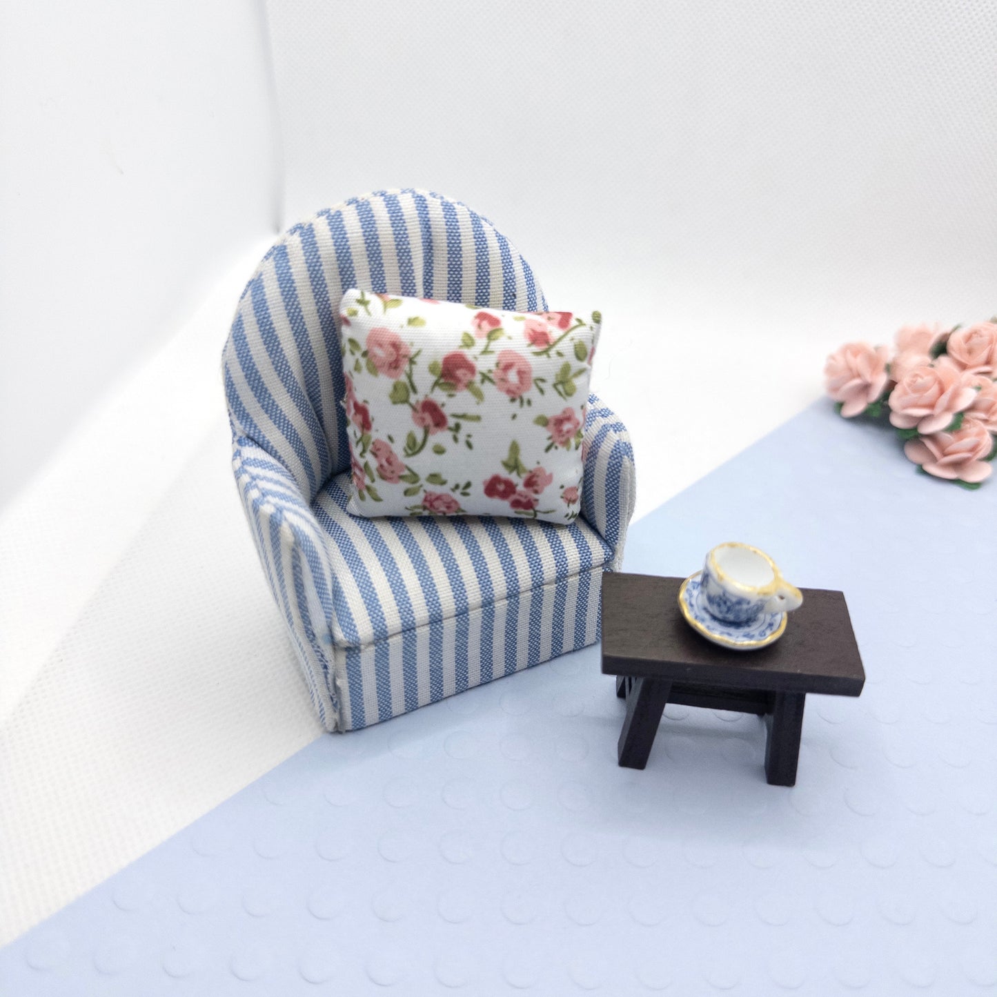 Miniature Pink Roses Cushion