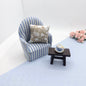 Miniature Taupe Floral Cushion