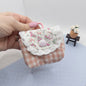 Miniature Travel Pouch - Pink Gingham