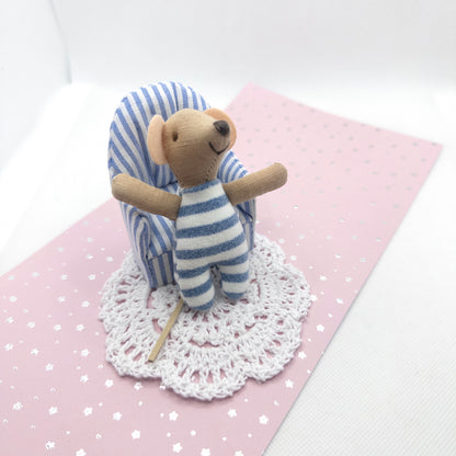 Blue Striped Baby Mouse