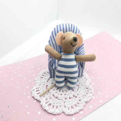 Blue Striped Baby Mouse