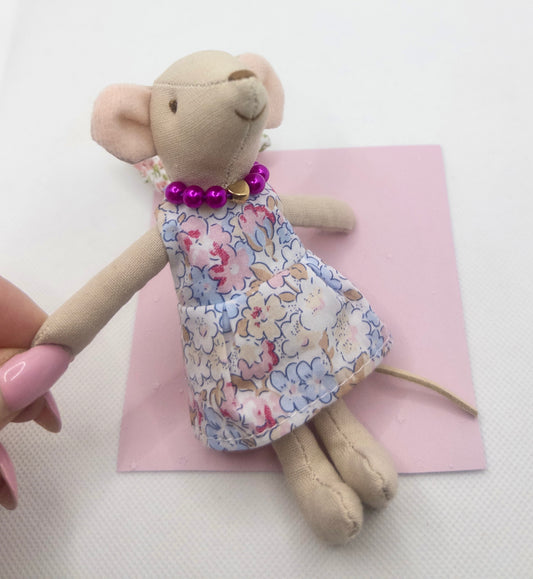 Handmade Miniature Pink Pearl Necklace