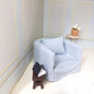 Blue Checkered Miniature Armchair