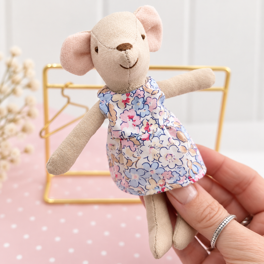 Matilda Mouse Wearing Liberty Print Dress