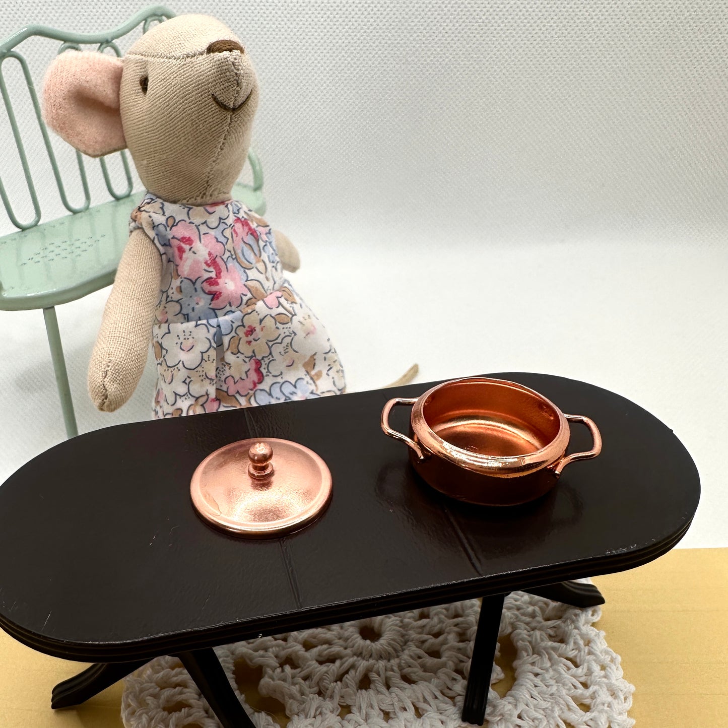 Miniature Copper Lidded Pan